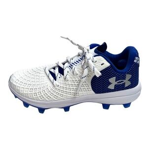 NWOT Under Armour Women’s Molded Softball Cleats Blue White Size 8